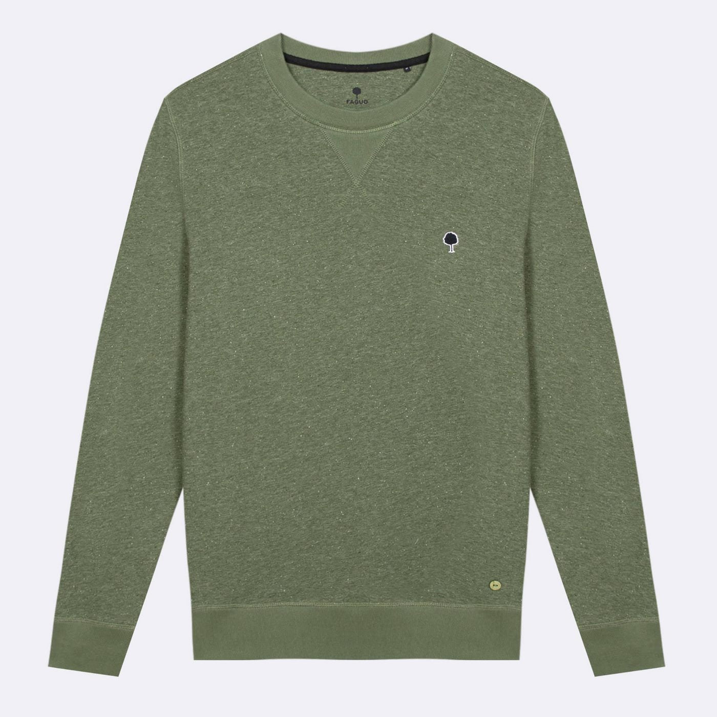 Khaki Round Neck Sweatshirt Donon - Men