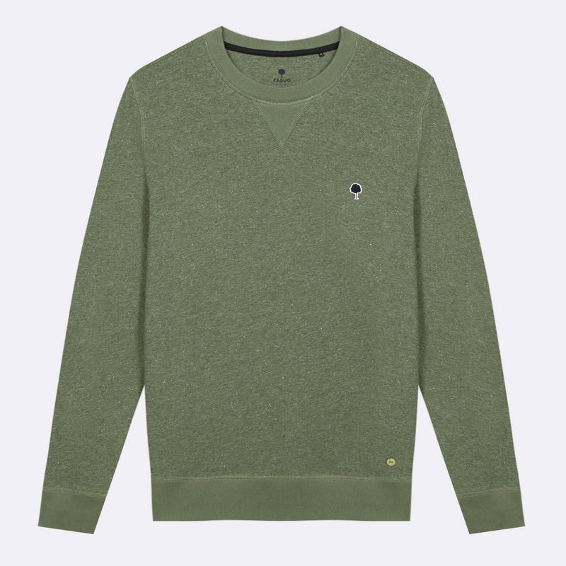 Sweat Col Rond Kaki Donon - Homme