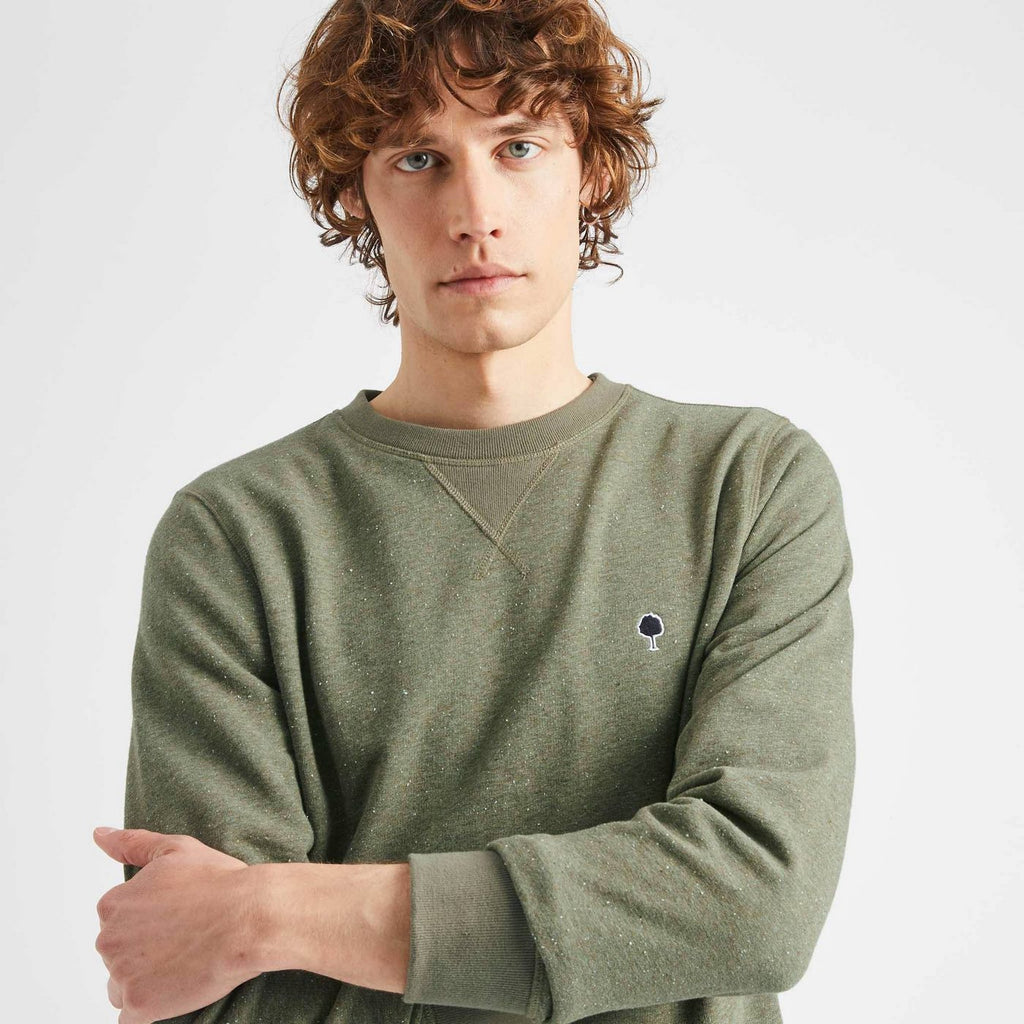 Khaki Round Neck Sweatshirt Donon - Men