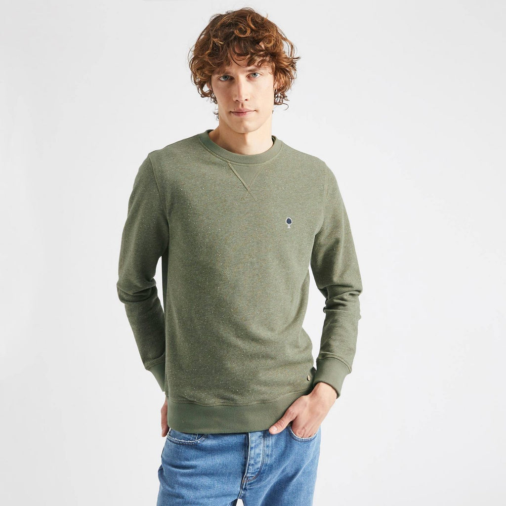Khaki Round Neck Sweatshirt Donon - Men