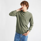 Khaki Round Neck Sweatshirt Donon - Men