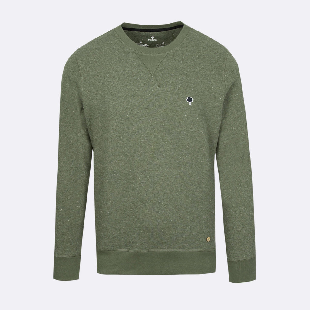 Khaki Round Neck Sweatshirt Donon - Men