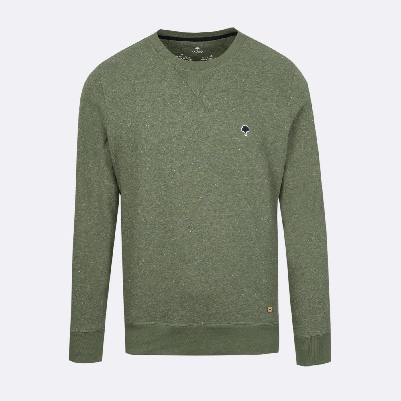 Khaki Round Neck Sweatshirt Donon - Men