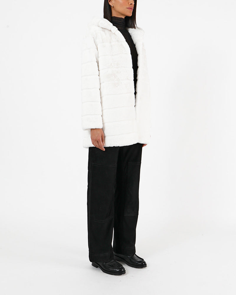 Manteau Goldie Long - Ivory