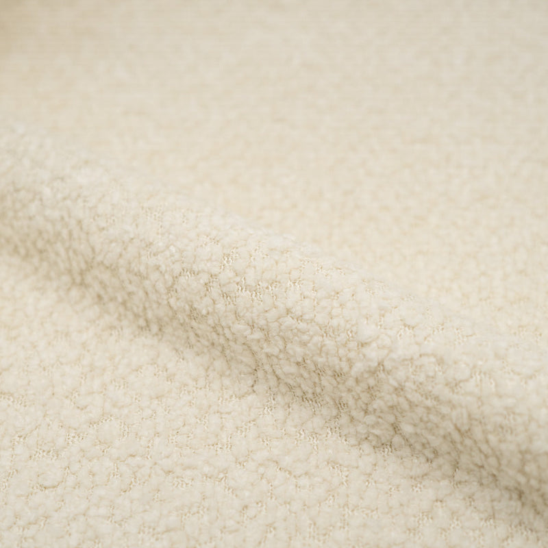 Lot de 2 chaises Paulette en tissu bouclé beige