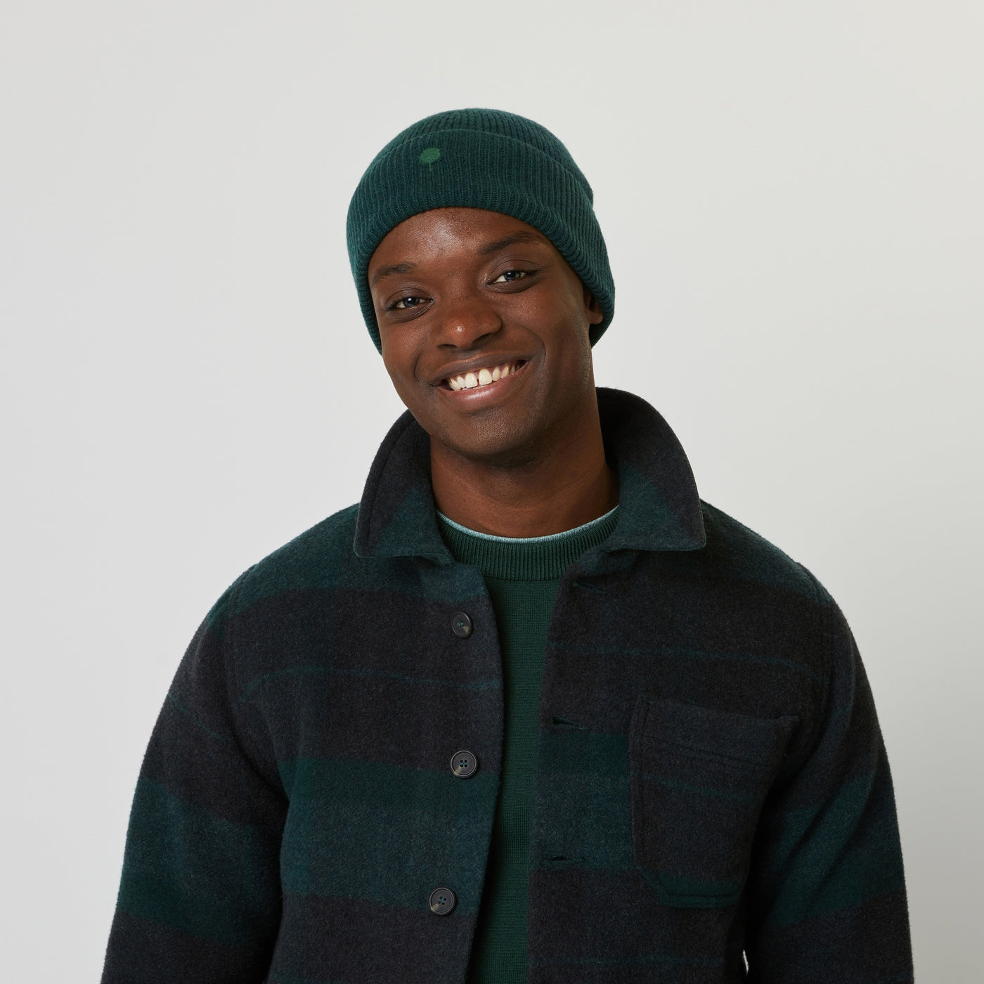 Dark Green Beanny Beany - Hombre
