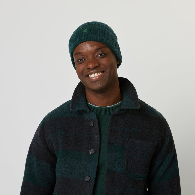 Dark Green Beanny Beany - Homme