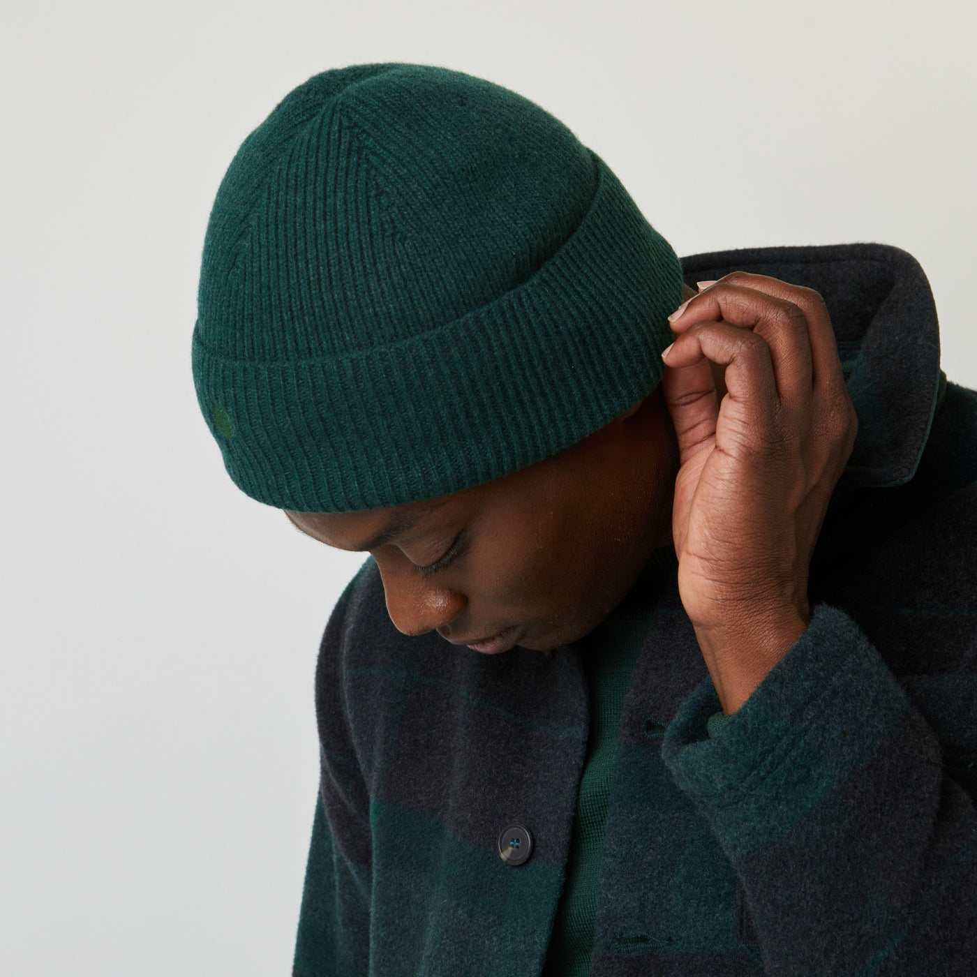 Dark Green Beanny Beany - Hombre