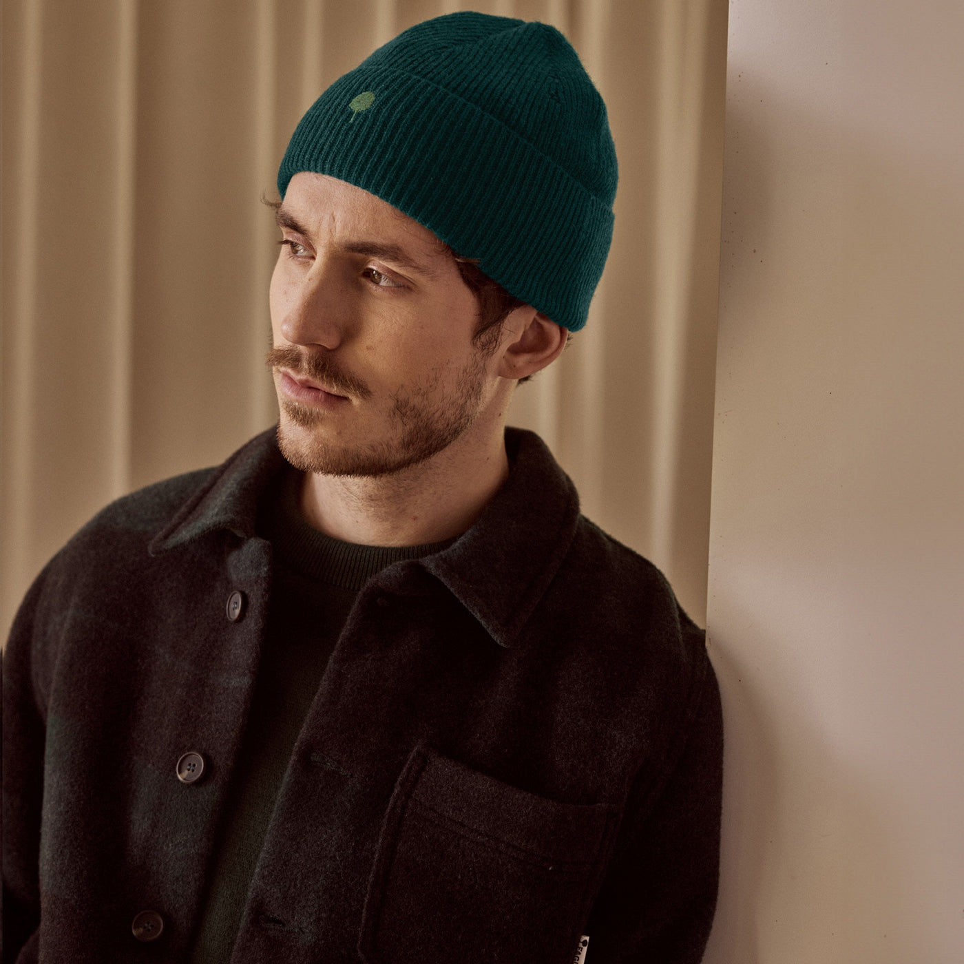 Dark Green Beanny Beany - Hombre
