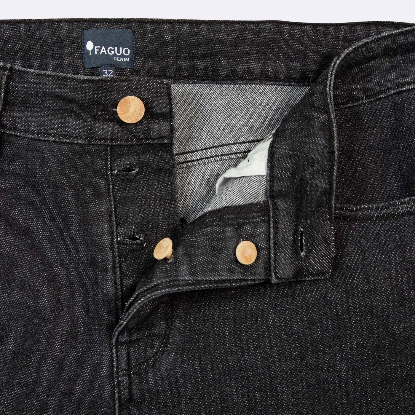 Dark Grey Slim Denim Jeans - Men