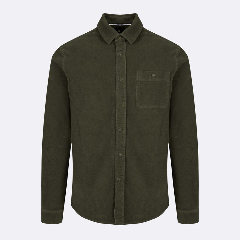 Faguo - Chemise Kaki Foncé Onca - Homme