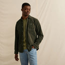 Faguo - Chemise Kaki Foncé Onca - Homme