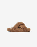 Biba Luxe Slipper Teddie Hazelnut