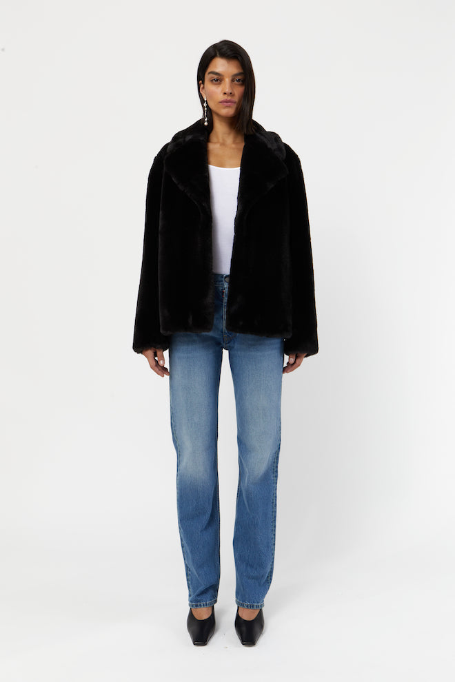 Manteau Milly Plant Based Fur - Noir