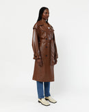 Manteau Isa Crinkle - Camel