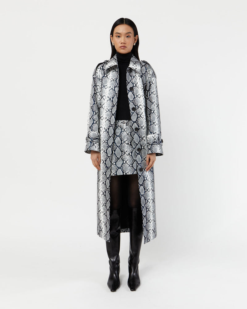 Manteau Ingrid Python - White Python