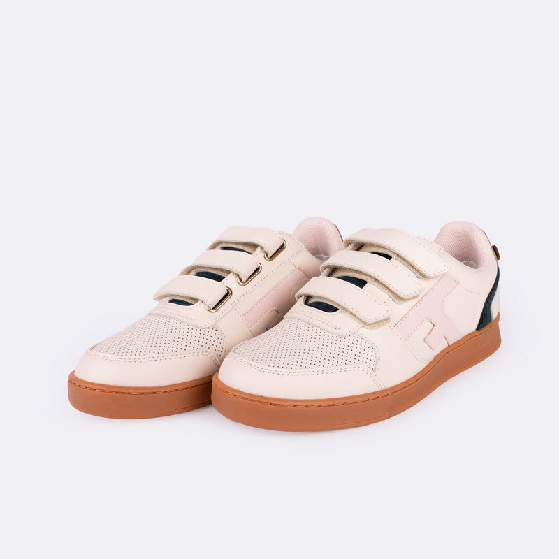 Faguo - Baskets Velcro Hazel Cuir - Femme