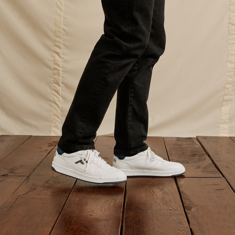 Faguo - Zapatillas Alder Crudo y Azul Marino - Unisex