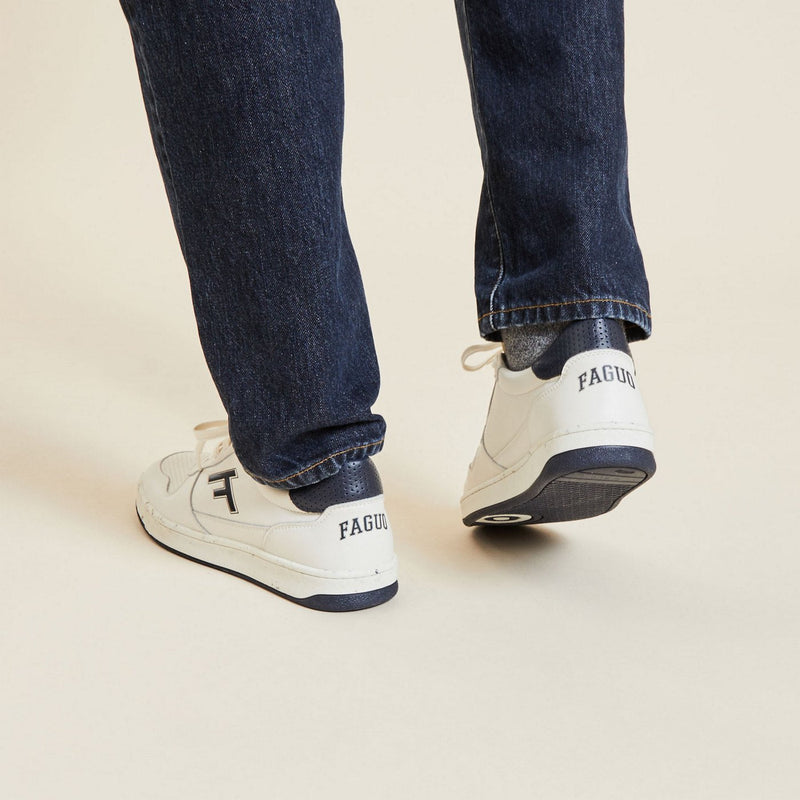 Faguo - Zapatillas Alder Crudo y Azul Marino - Unisex