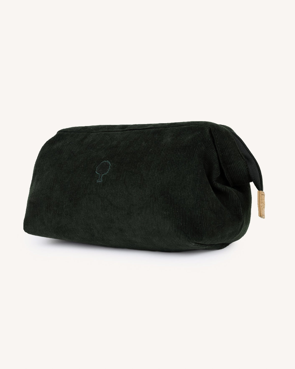 Neceser de terciopelo verde oscuro