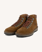 Zapatos de ante y cuero camel