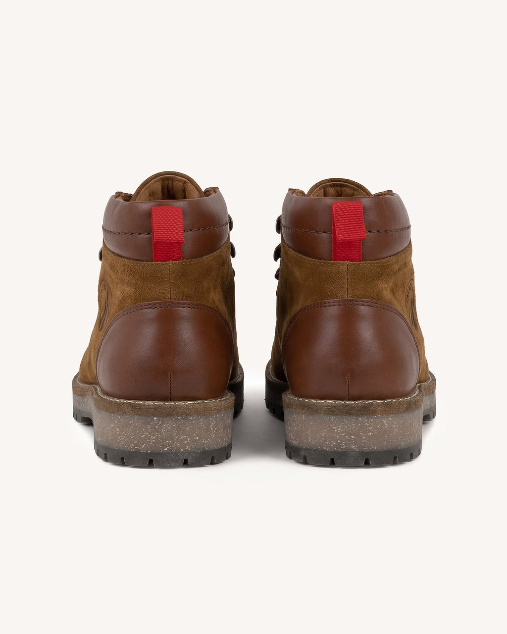 Zapatos de ante y cuero camel