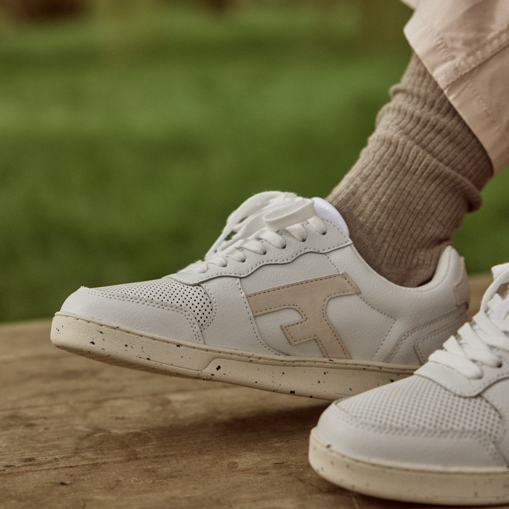 Baskets Blanches & Écrues Hazel - Mixte
