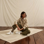 Baskets Blanches & Beiges Hazel - Femme