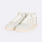 Baskets Blanches & Beiges Hazel Mid - Femme