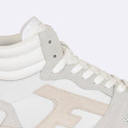 Baskets Blanches & Beiges Hazel Mid - Femme