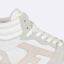 Baskets Blanches & Beiges Hazel Mid - Femme