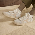 Baskets Blanches & Beiges Hazel Mid - Femme