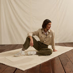 Baskets Blanches & Beiges Hazel Mid - Femme