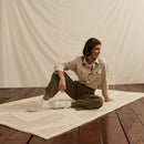 Baskets Blanches & Beiges Hazel Mid - Femme