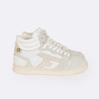 Baskets Blanches & Beiges Hazel Mid - Femme