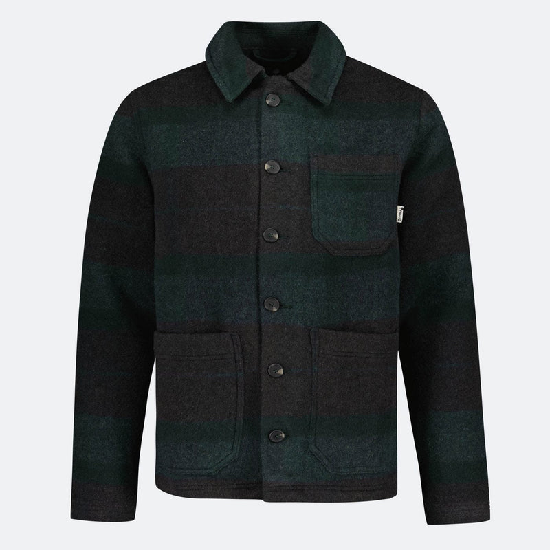 Faguo - Veste Vert Foncé & Grise Lorge - Homme