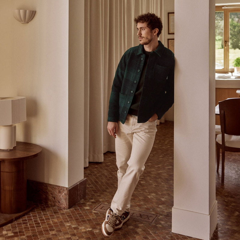 Faguo - Veste Vert Foncé & Grise Lorge - Homme