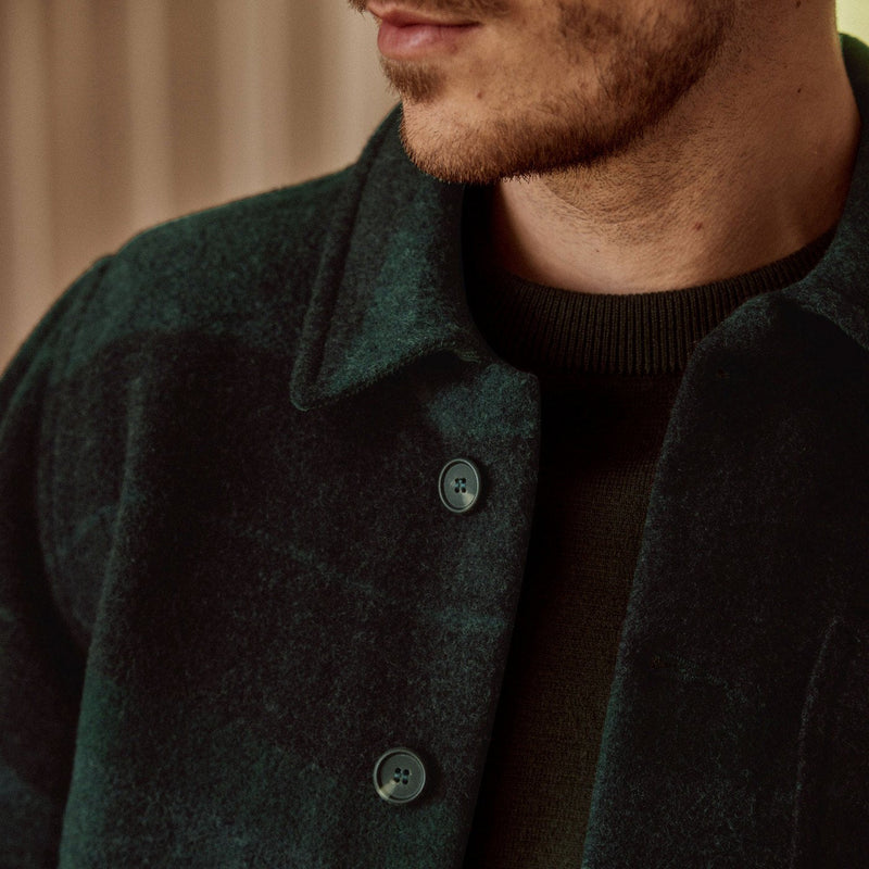 Faguo - Veste Vert Foncé & Grise Lorge - Homme