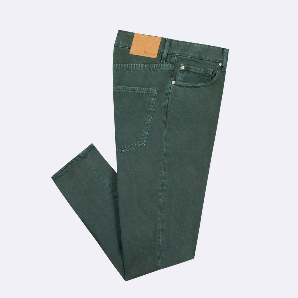Jean Vert Denim Tapered - Homme