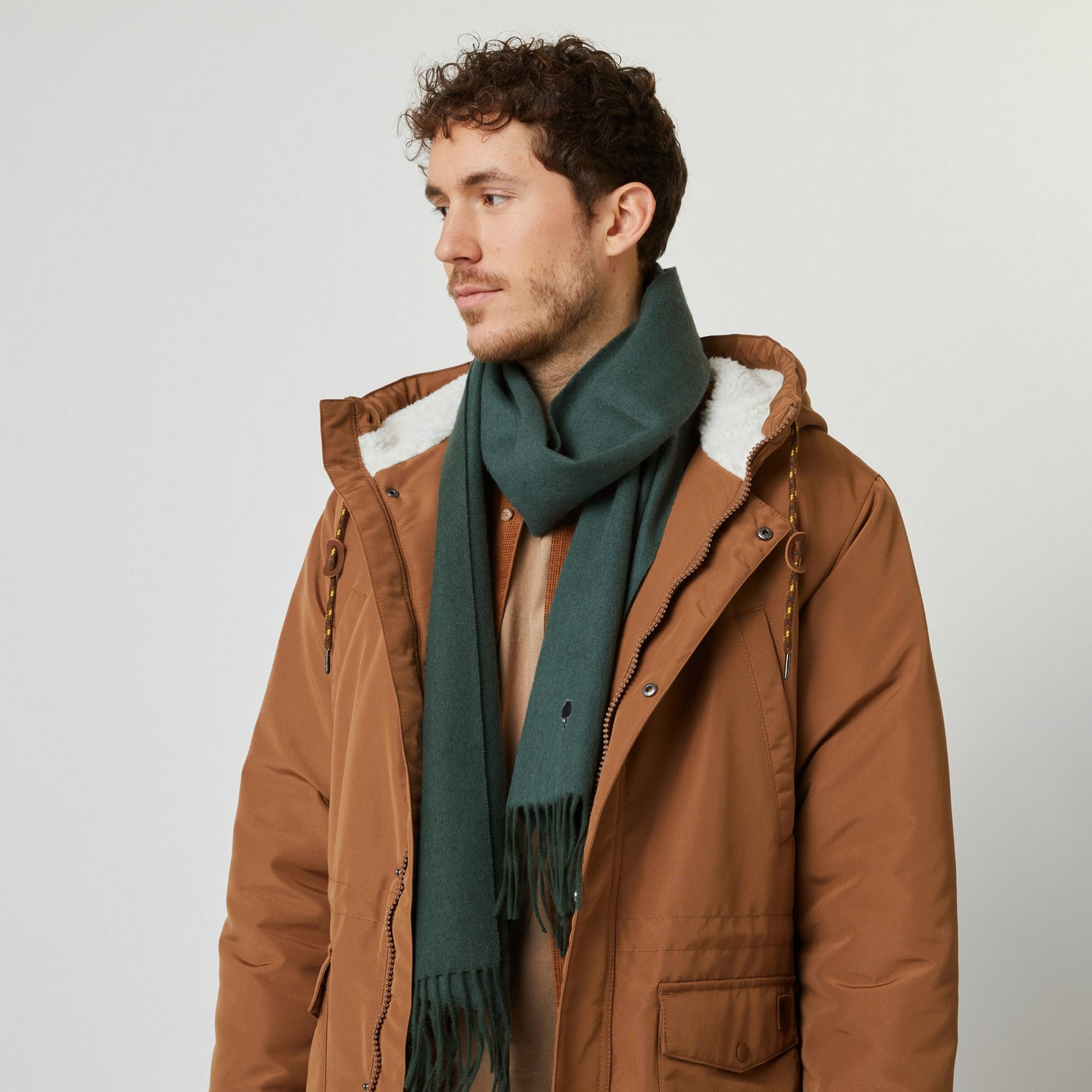 Écharpe Vert Foncé & Multicolore Scarf - Homme