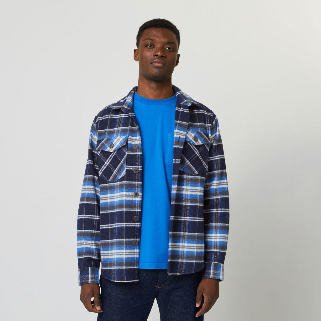 Sobrecamisa Azul Oscuro y Blanca Flavigny - Hombre
