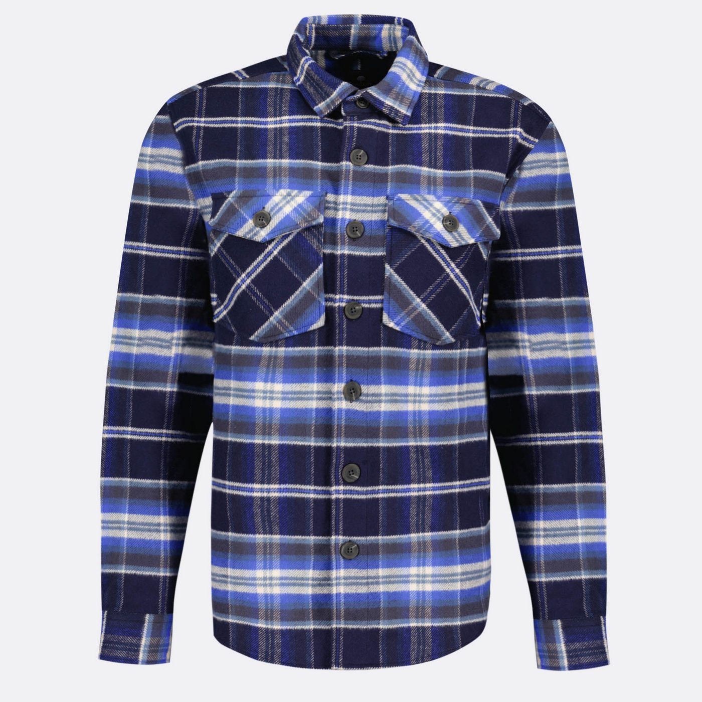 Sobrecamisa Azul Oscuro y Blanca Flavigny - Hombre