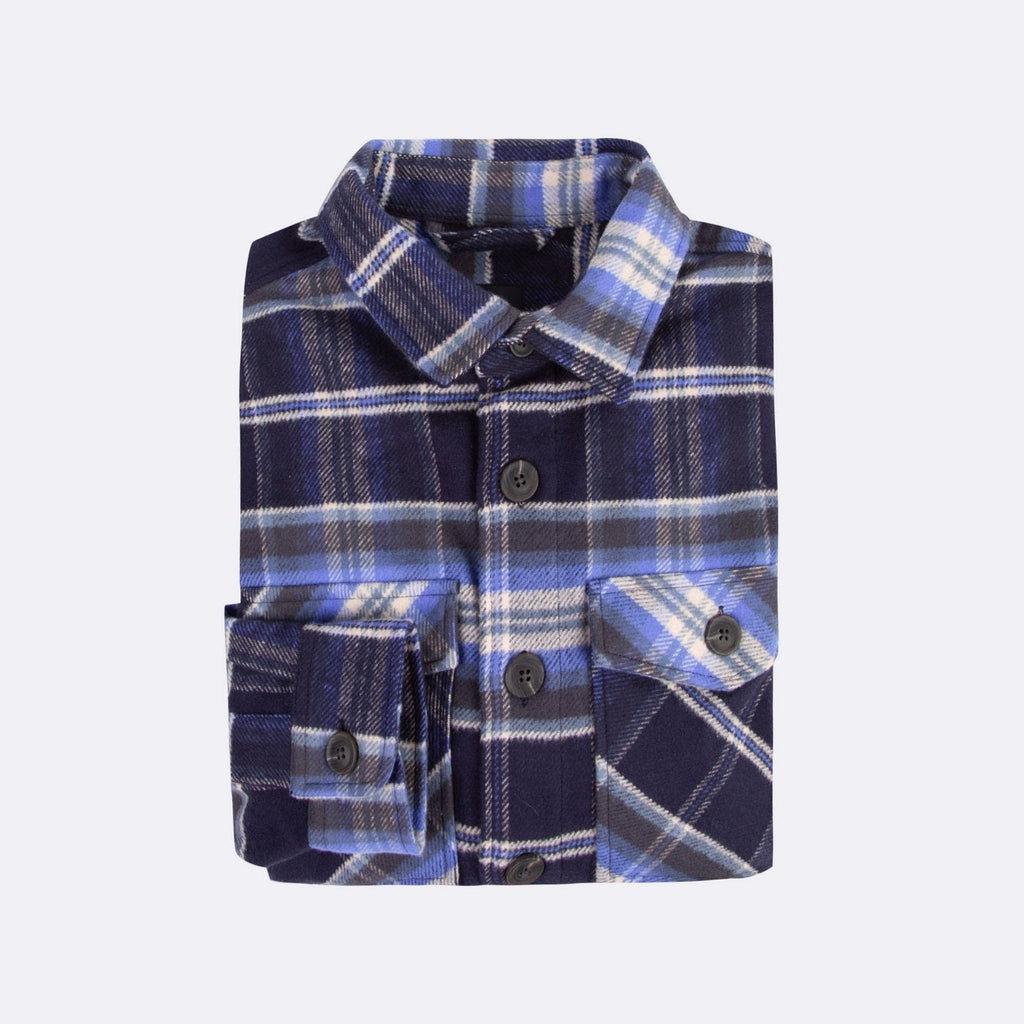 Sobrecamisa Azul Oscuro y Blanca Flavigny - Hombre
