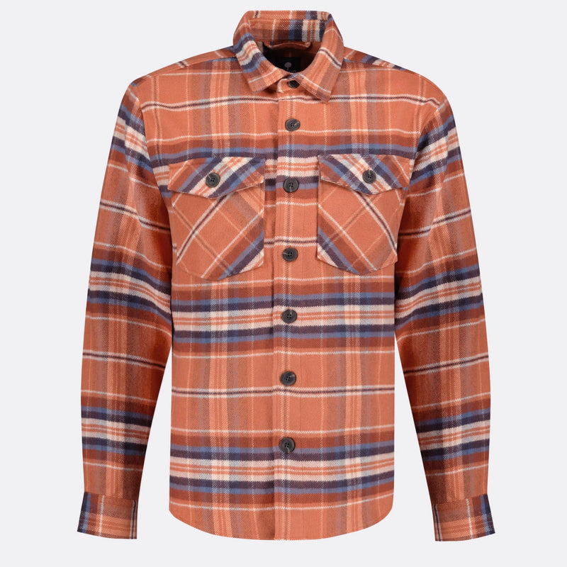 Sur-Chemise Brique & Écrue Flavigny - Homme
