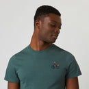 T-Shirt Vert Grisé Brodé Arcy - Homme