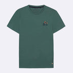 T-Shirt Vert Grisé Brodé Arcy - Homme