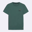 T-Shirt Vert Grisé Brodé Arcy - Homme