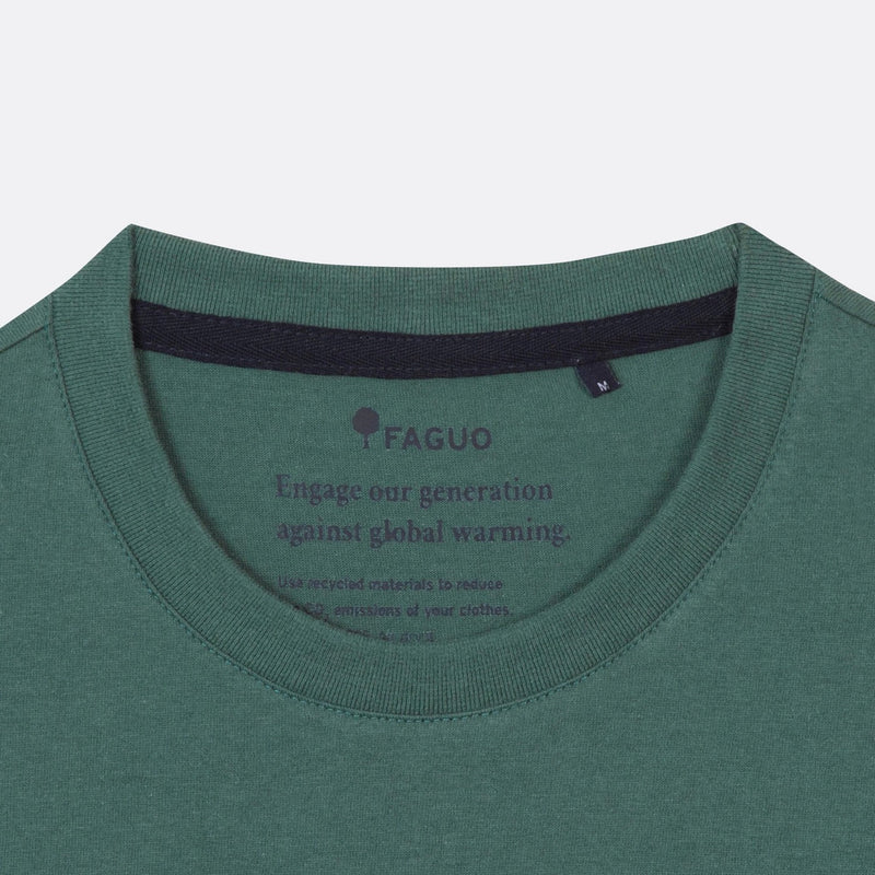 T-Shirt Vert Grisé Brodé Arcy - Homme