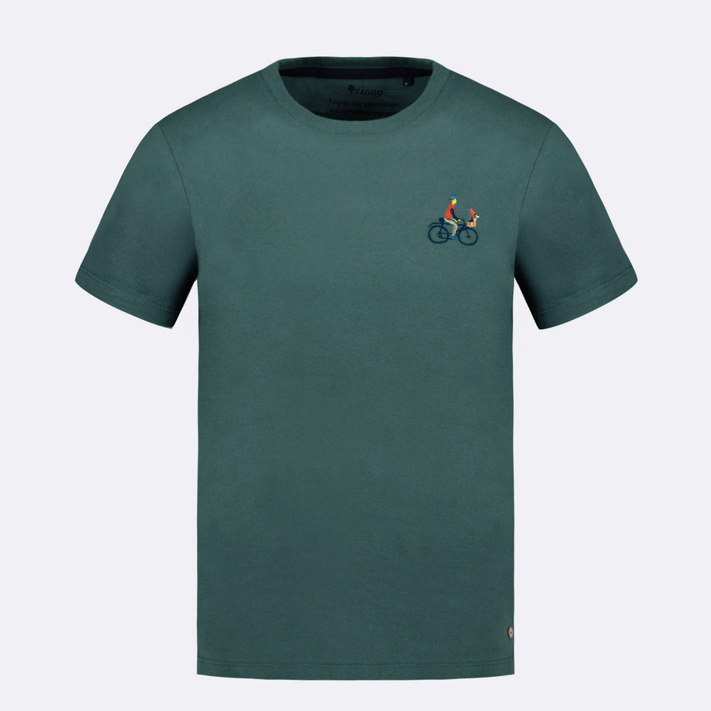 T-Shirt Vert Grisé Brodé Arcy - Homme