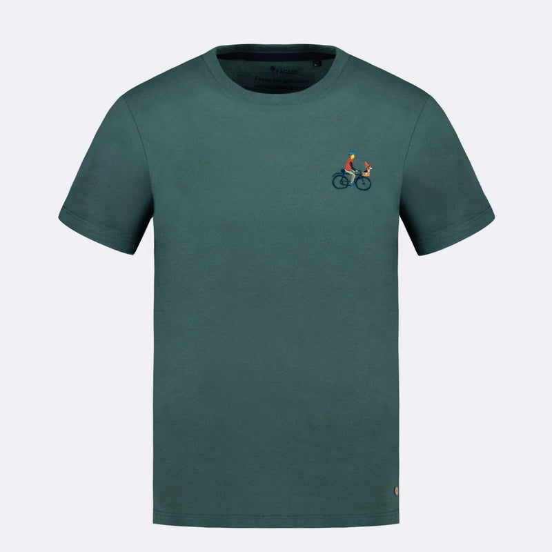 T-Shirt Vert Grisé Brodé Arcy - Homme